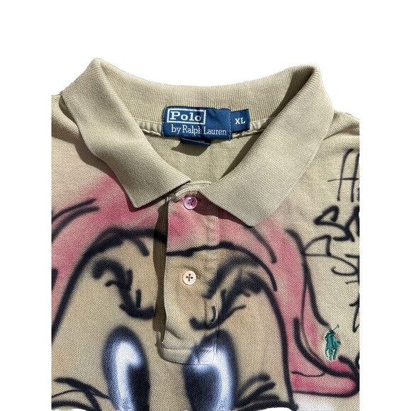 VTG Polo Ralph Lauren Polo Shirt Grumpy Seven Dwarfs Shirt XL Custom Airbrushed - Picture 5 of 9